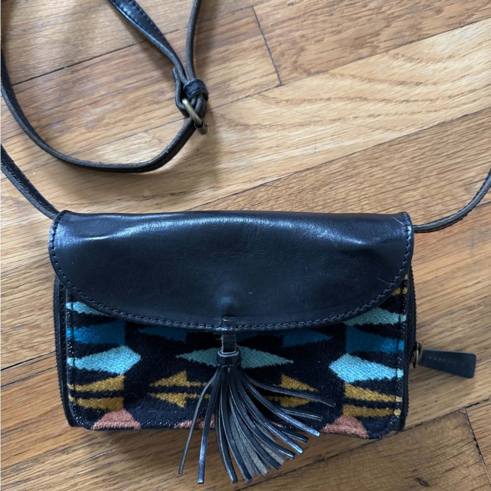 Pendleton Black and Multicolor Crossbody Bag